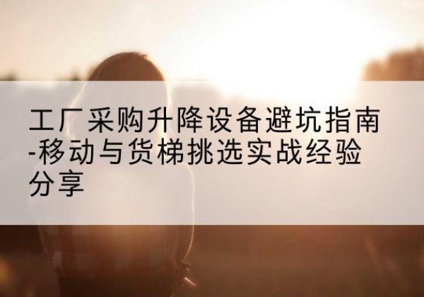 富裕移动式升降机怎么选-工厂采购升降设备避坑指南-移动与货梯挑选实战经验分享